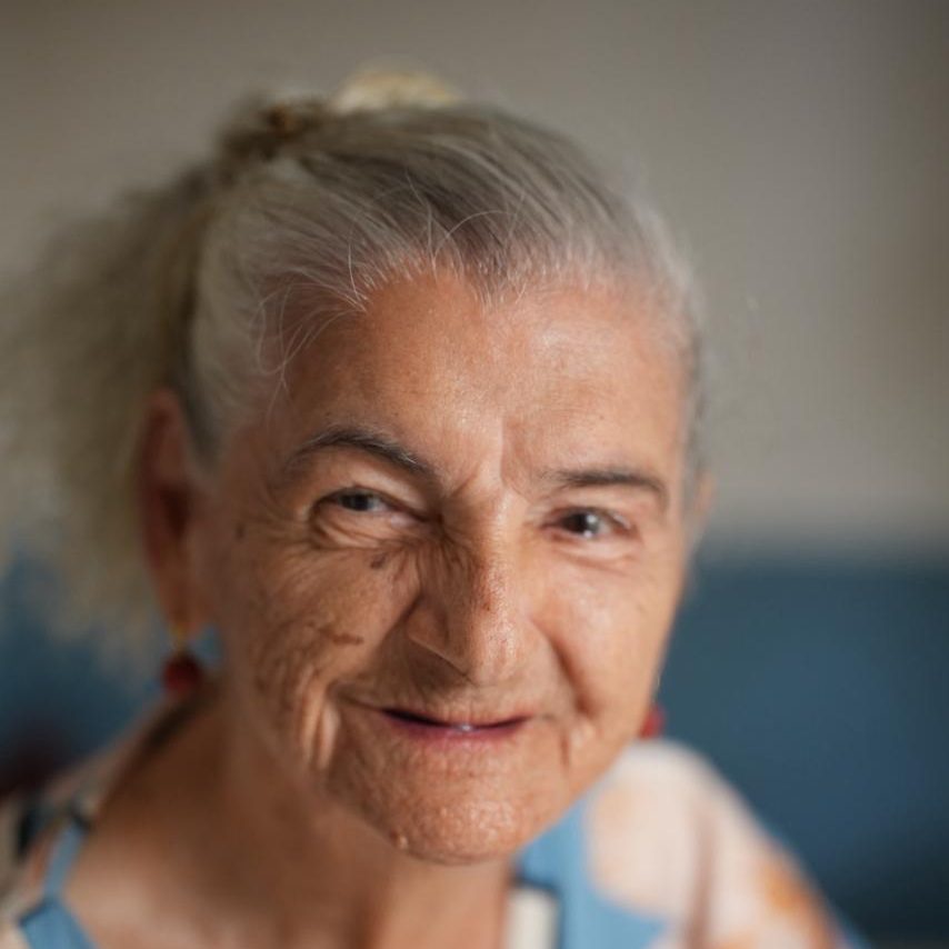 Retrato de uma moradora da Villa Santa Maria